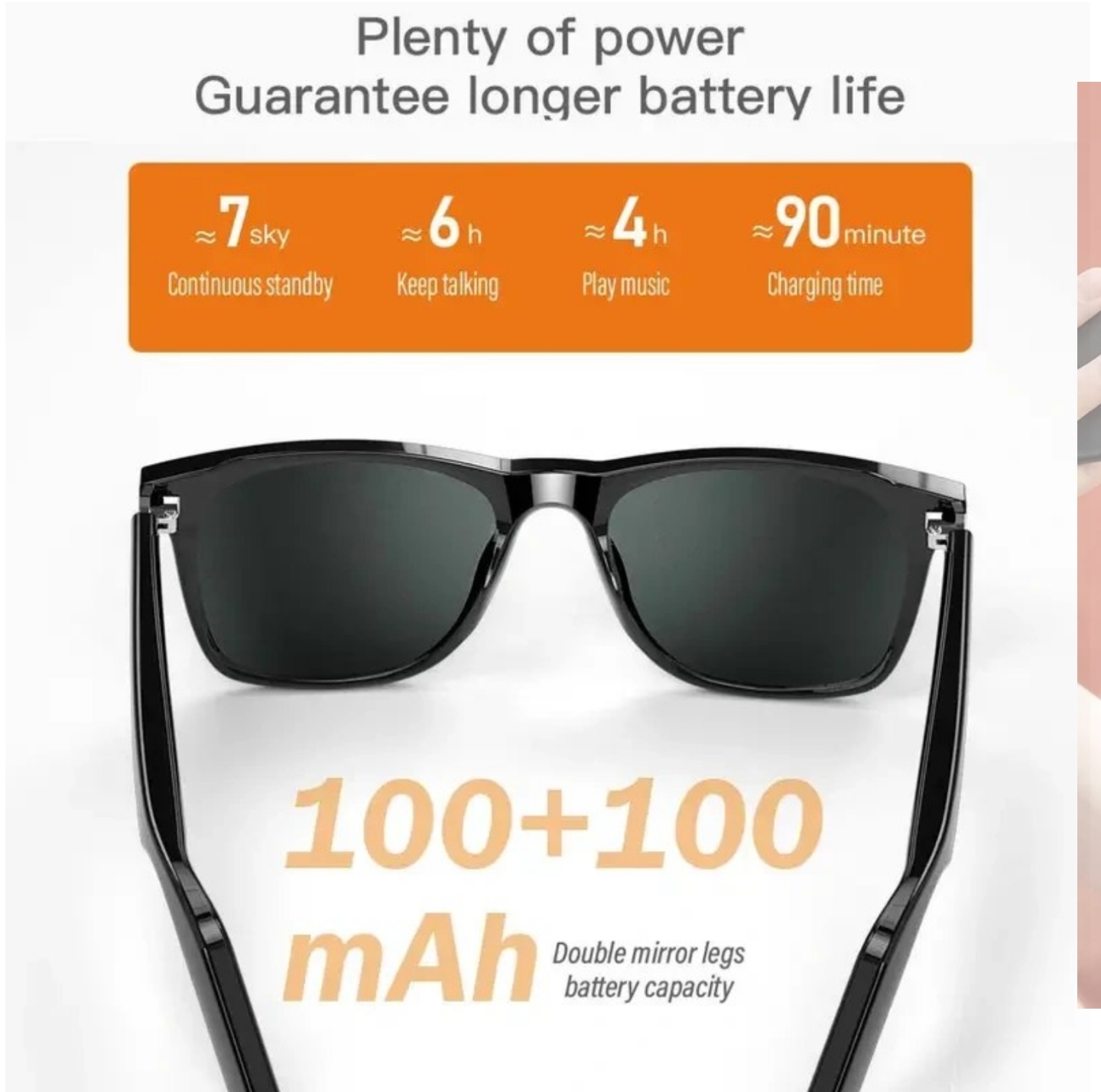 عینک هوشمند بلوتوثی Smart Glasses E10 With Headset Bluetooth