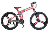 دوچرخه تاشو تمام آلمینیومی قرمز